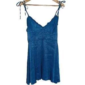 Zara silky leopard blue